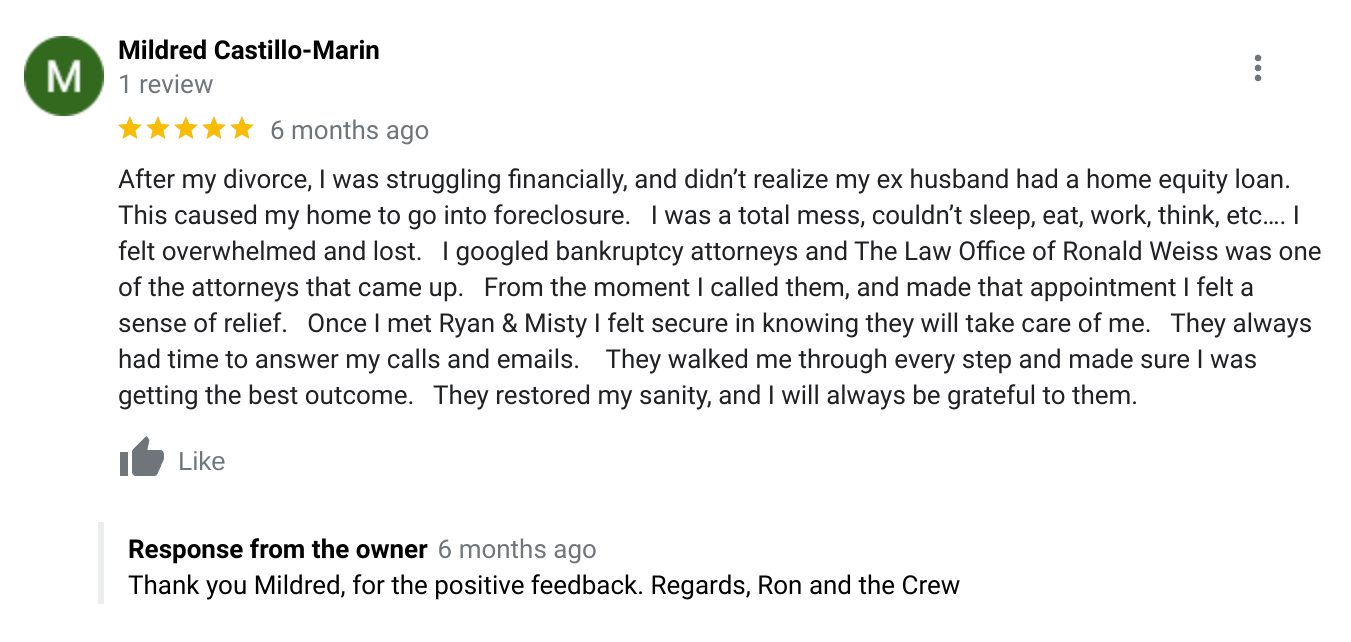 Ron weiss review screenshot